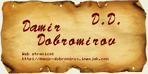 Damir Dobromirov vizit kartica